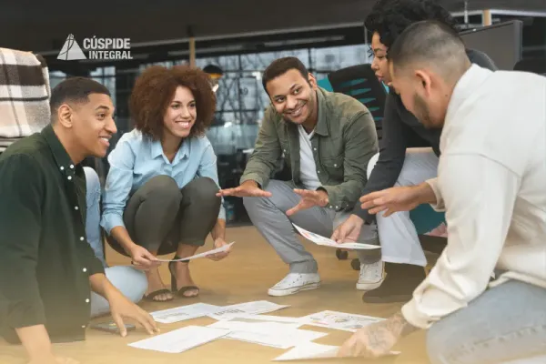 Esquema de organización y distribución de tareas del equipo.